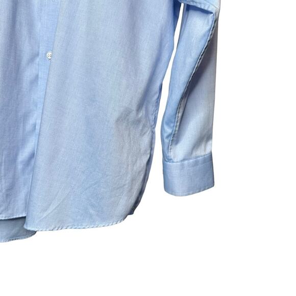 Nordstrom Blue Cotton Traditional Fit Button Down Shirt - Picture 5 of 11